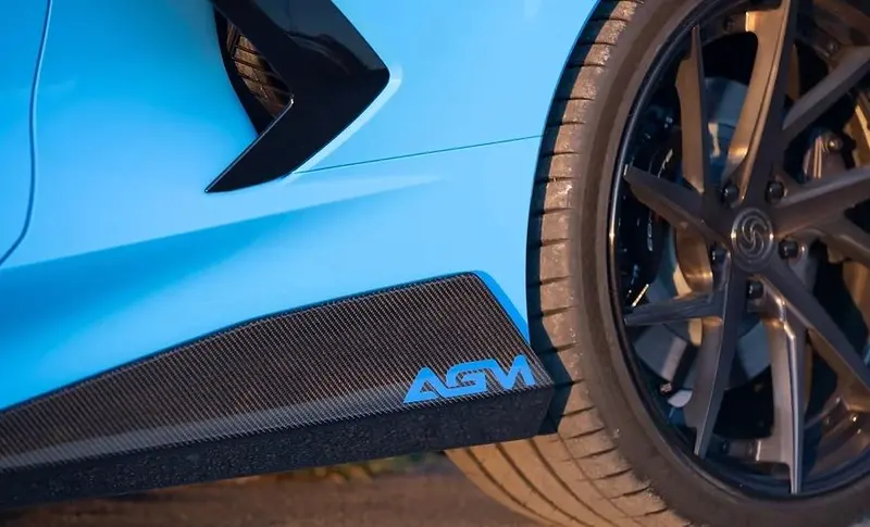 Agm C8 Corvette Visible Carbon Fiber Or Carbon Flash 5Vm Side Skirts 1