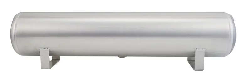 Air Lift 4 Gal Alum Air Tank - (2) 1/4In (2) 3/8In End Ports & 1/4In Drain Port - 30In L X 6In D 1