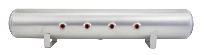 Air Lift 5 Gal Alum Air Tank - (4) 3/8In Face Ports & 1/4In Drain Port - 36In L X 6In D 1