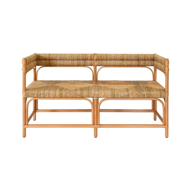 Ajax Rattan And Seagrass Bench 1