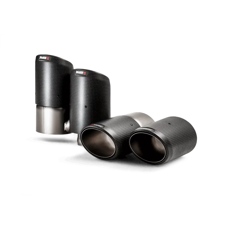 Akrapovic 2018+ Porsche Cayenne V6 (536) Tail Pipe Set (Carbon) 1