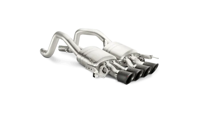 Akrapovic Corvette Z06 C7 Slip-On Exhaust System W/ Carbon Tips (Titanium) 1