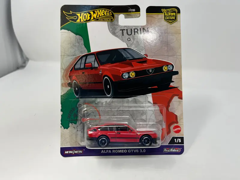 Alfa Romeo Gtv6 3.0 * Red * 2024 Hot Wheels World Tour  Car Culture Case A 1