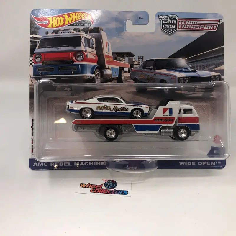 Amc Rebel Machine & Wide Open * Hot Wheels Team Transport Car Culture 1