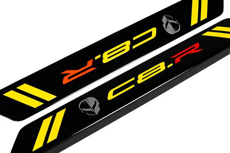 Amt C8 Corvette Carbon Flash C8r Door Sill Plate Covers 2