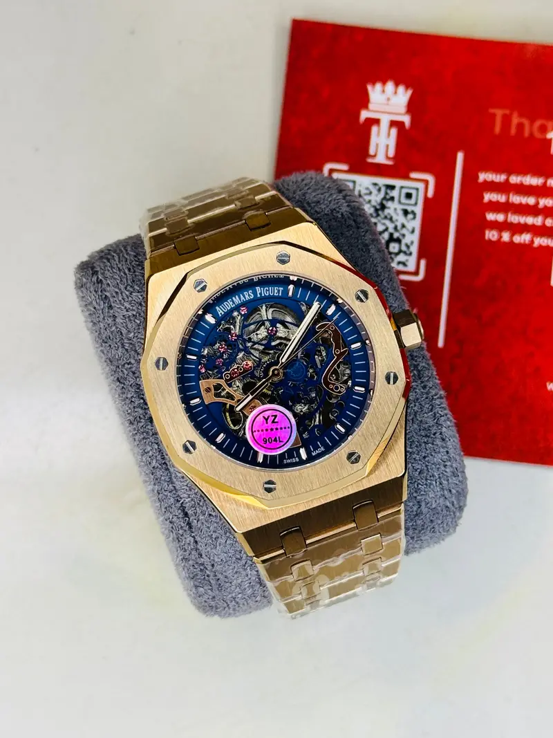 Ap Copper Navy Automatic Skeleton Dial Super Clone Watch 2