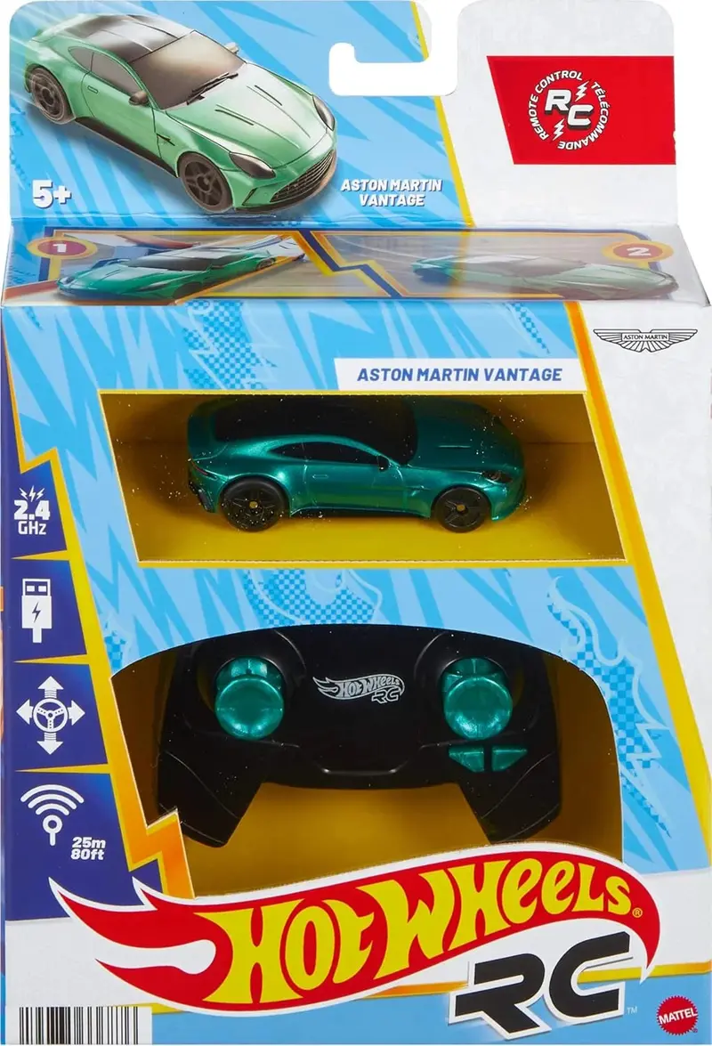 Aston Martin Vantage * Rc Car * 2024 Hot Wheels Remote Control 1