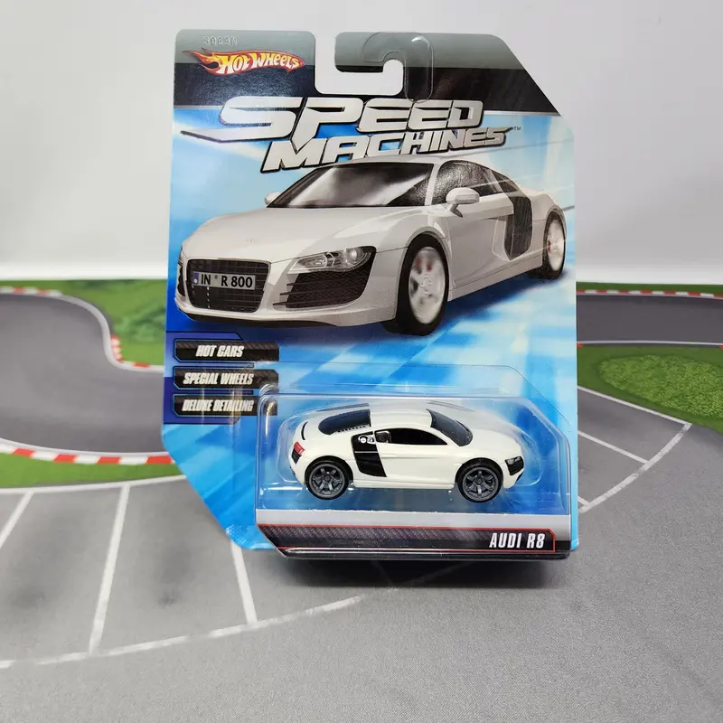 Audi R8 * White * Hot Wheels Speed Machines 1