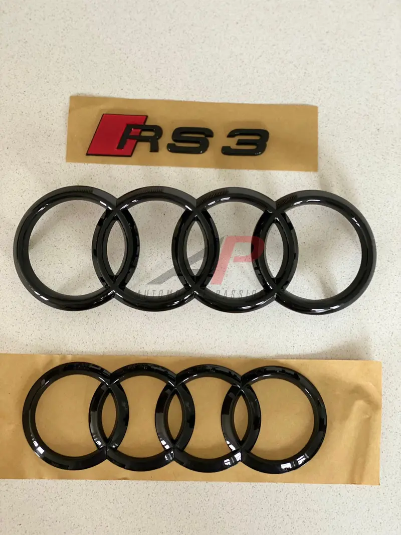Audi Rs3 8Y Gloss Black Badge Set 1