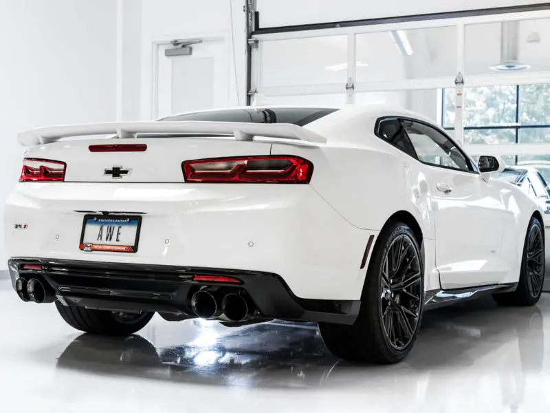 Awe Tuning 16-19 Chevy Camaro Ss Res Cat-Back Exhaust -Touring Edition (Quad Diamond Black Tips) 2