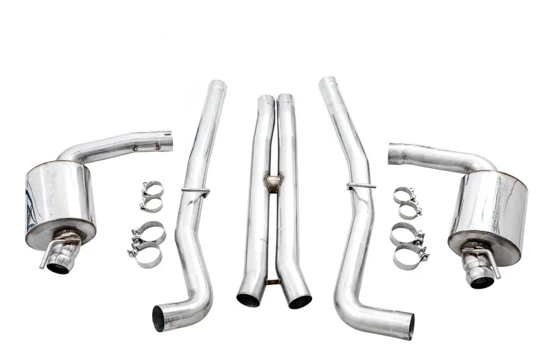 Awe Tuning 2015+ Dodge Challenger 6.4L/6.2L Non-Resonated Touring Edition Exhaust - Use Stock Tips 2