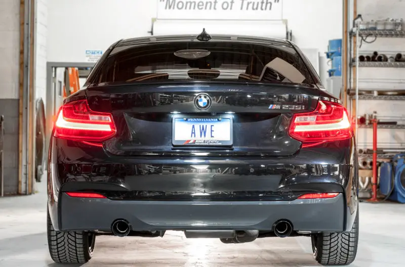 Awe Tuning Bmw F22 M235i / M240i Touring Edition Axle-Back Exhaust - Diamond Black Tips (102Mm) 2