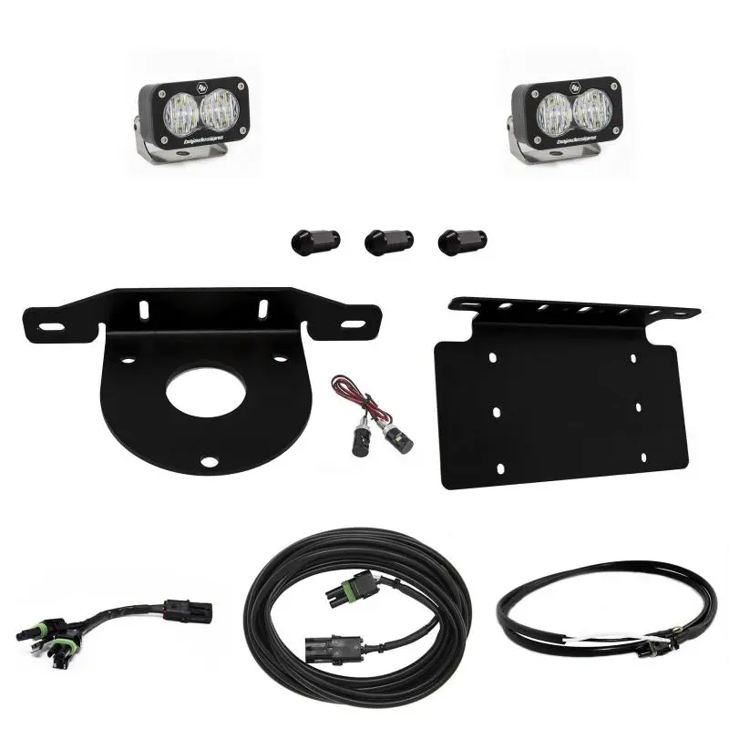 Baja Designs 2021+ Ford Bronco Dual S2 Sport W/C Reverse Kit W/Lic Plate W/Upfitter 1