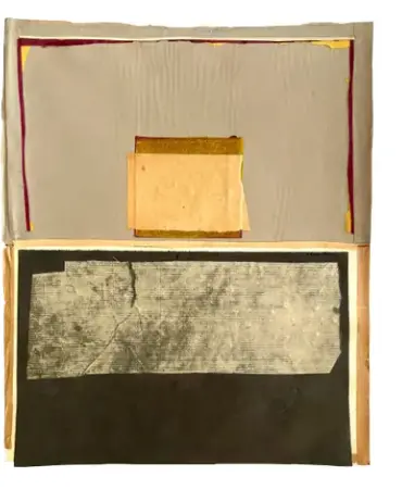 Barbara Beck 1960S Abstract Mixed Medium Paper Construction Art Piece 1