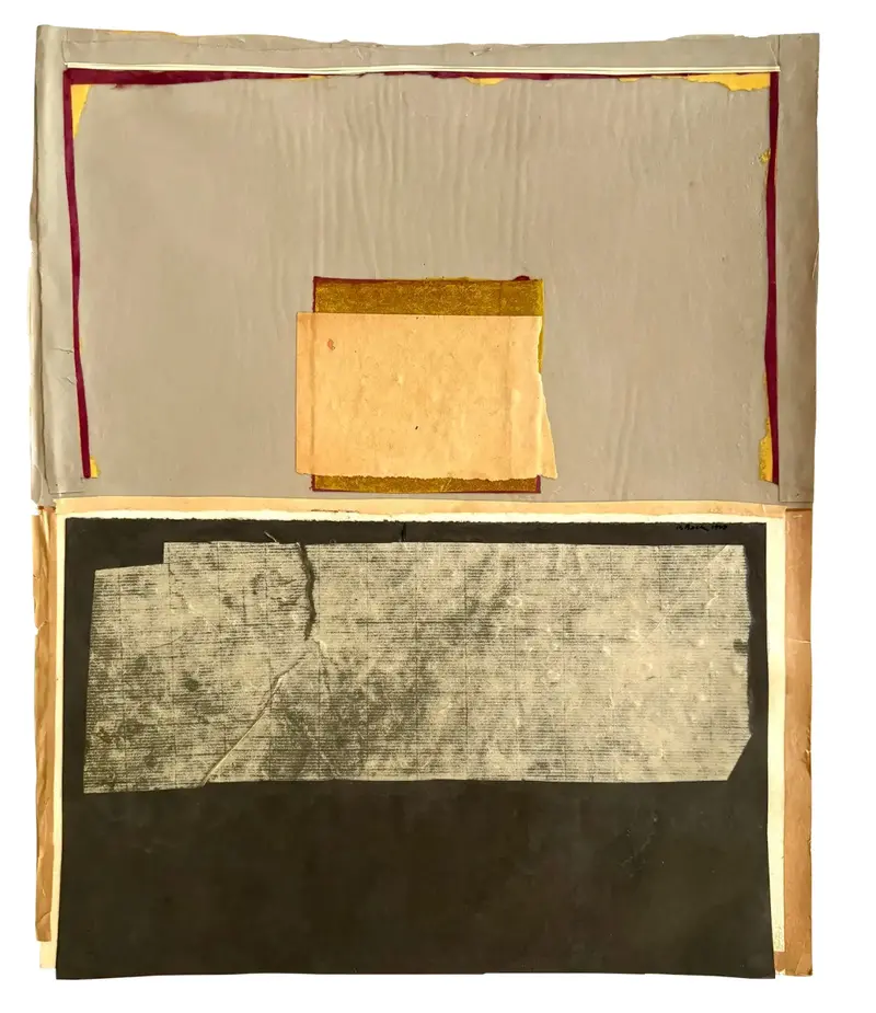 Barbara Beck 1960S Abstract Mixed Medium Paper Construction Art Piece 2