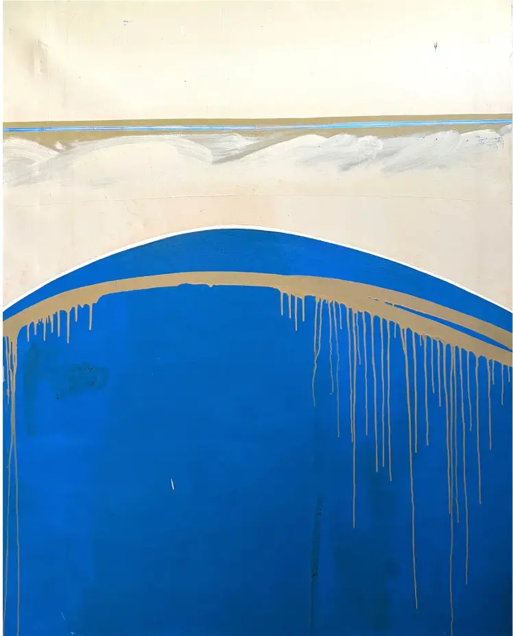 Barbara Beck 1960S Abstract Oil Painting On Canvas 1