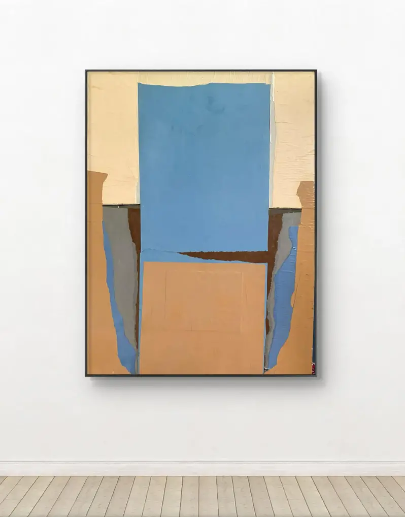 Barbara Beck 1960S Abstract Paper Collage On Board 1