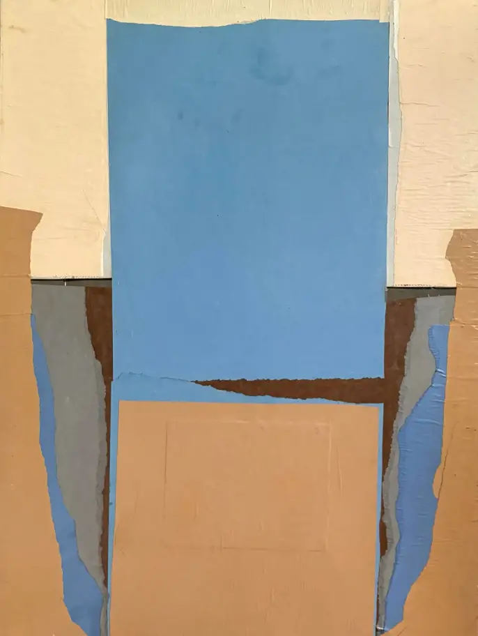 Barbara Beck 1960S Abstract Paper Collage On Board 2
