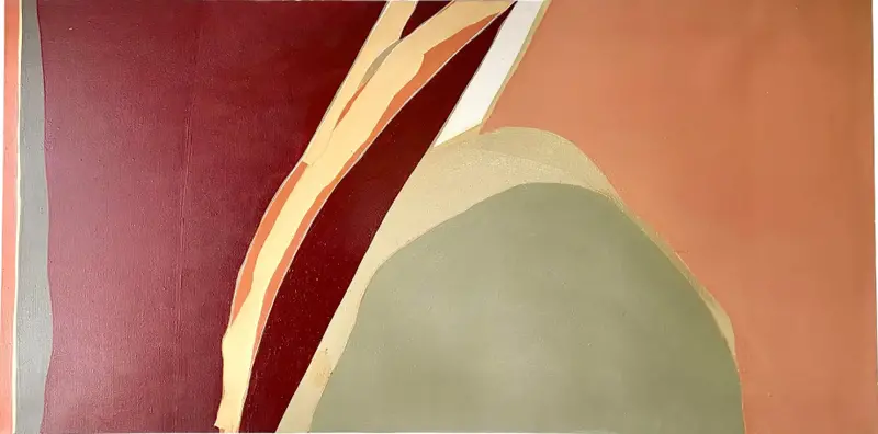 Barbara Beck 1968 Abstract Oil Painting On Canvas 1