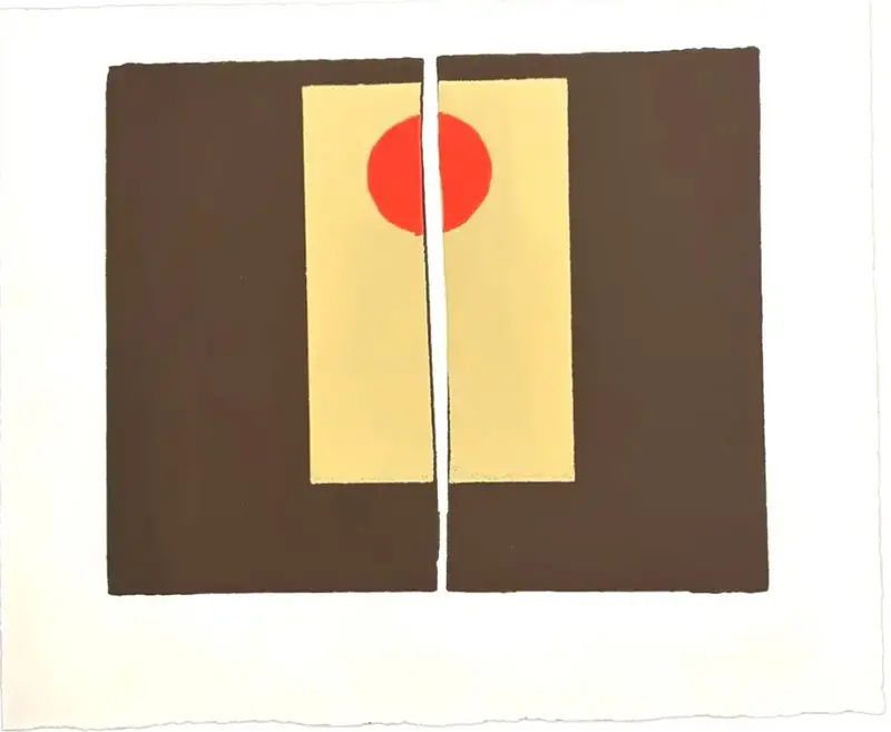 Barbara Beck 1969 Screen Print On Paper - Unsigned 1