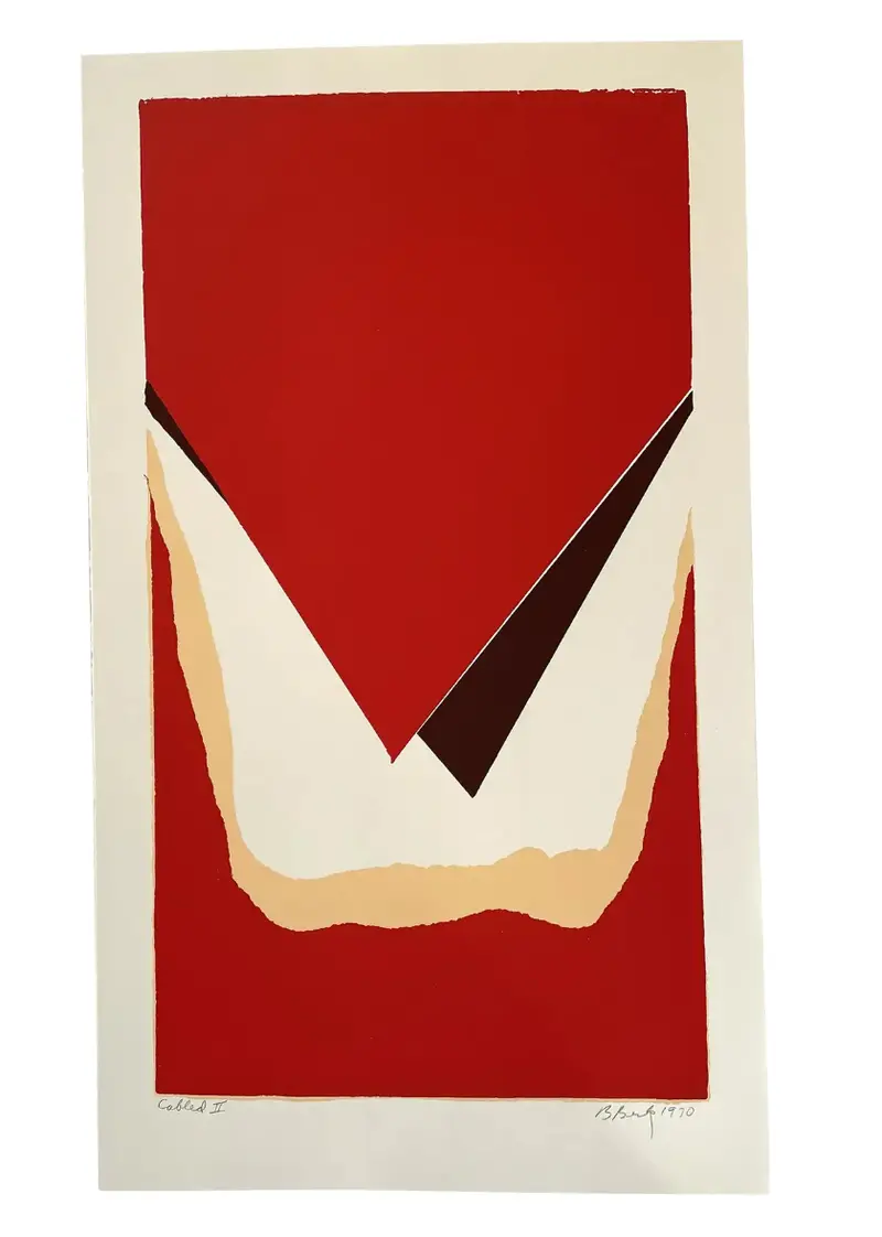 Barbara Beck 1970 Screen Print On Paper - Signed 1