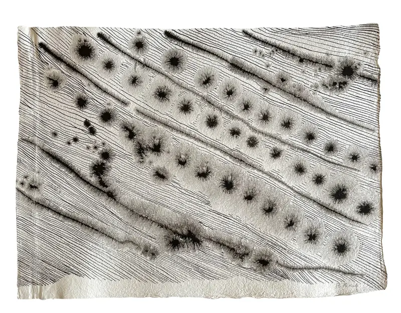 Barbara Beck 1970S Abstract Ink On Paper 1