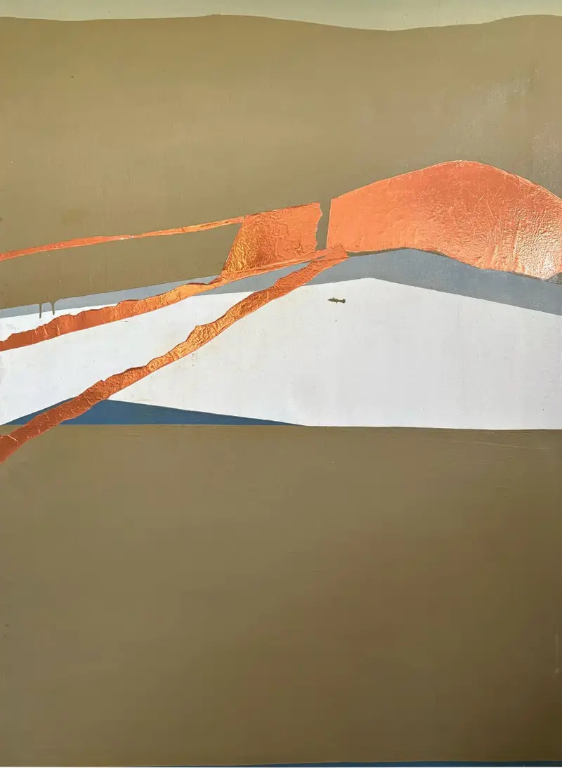 Barbara Beck 1970S Large Scale Abstract Oil Painting On Canvas 1