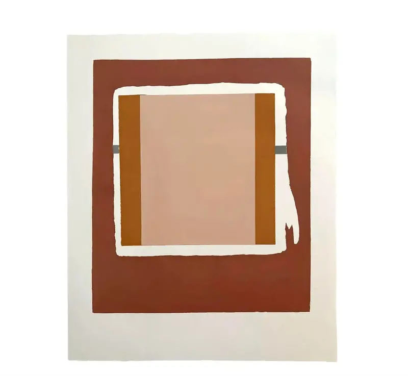 Barbara Beck 1971 Mid Century Modern Screen Print On Paper - Authorized 1