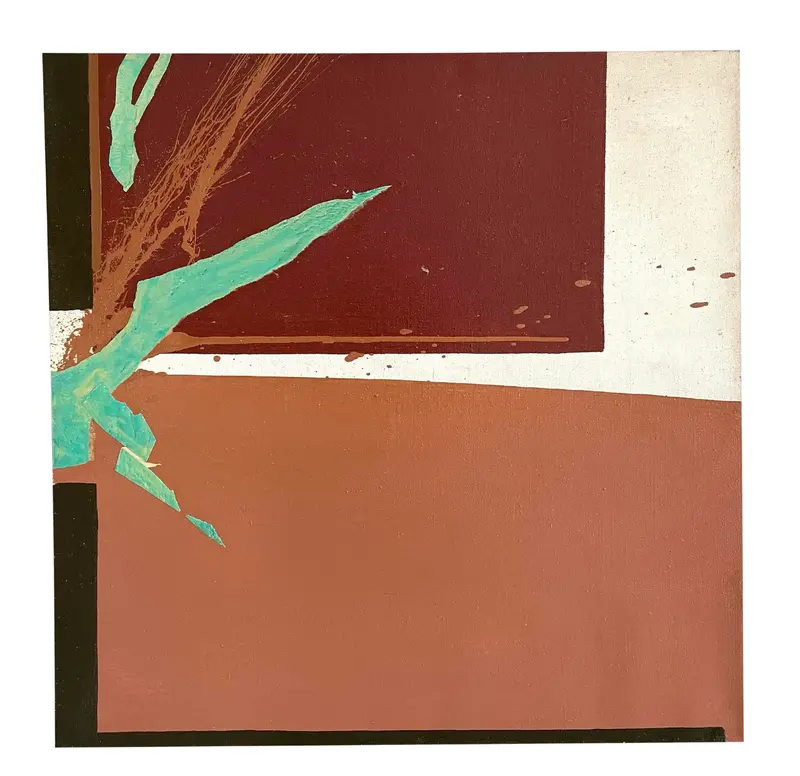 Barbara Beck 1972 Abstract Oil Painting On Canvas 1