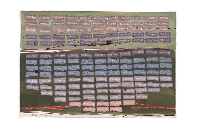 Barbara Beck 2002 Watercolor Painting On Paper - Signed And Dated 1