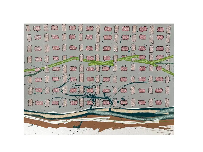 Barbara Beck 2009 Abstract Watercolor Painting On Paper 1