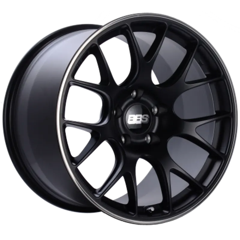 Bbs Ch-R 19X8.5 5X112 Et40 Satin Black Polished Rim Protector Wheel -82Mm Pfs/Clip Required 1
