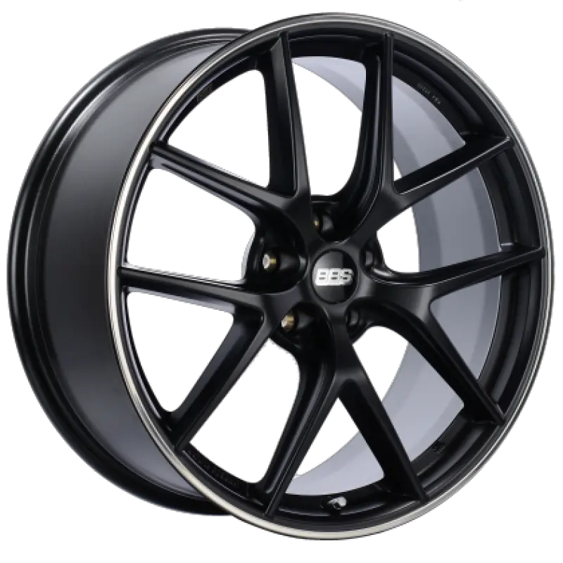 Bbs Ci-R 19X9 5X112 Et42 Satin Black Polished Rim Protector Wheel -82Mm Pfs/Clip Required 1