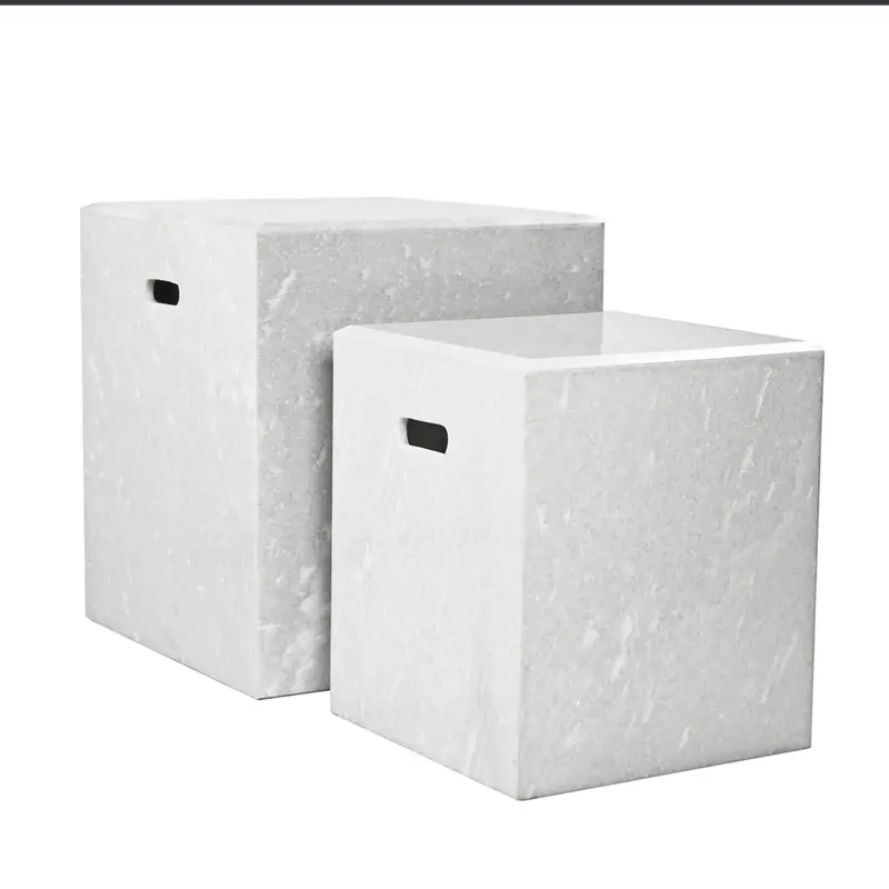 Bella Marble Cubes (Set Of 2) -  Matthew Izzo Collection 1