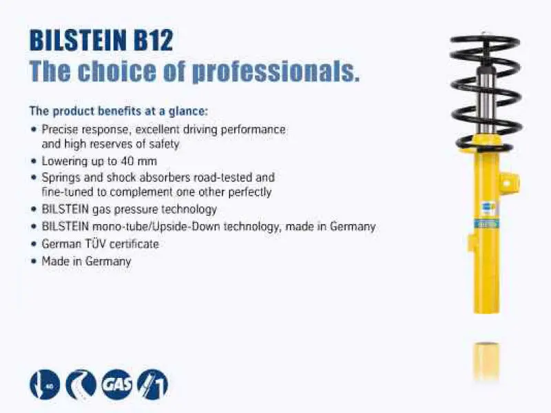 Bilstein B12 (Pro-Kit) 06-10 Dodge Charger V6/V8 2.7L/3.5L/5.7L Front & Rear Suspension Kit 2