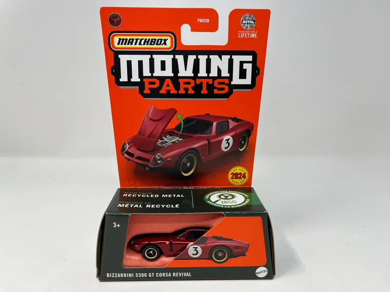 Bizzarrini 5300 Gt Corsa Revival * 2024 Matchbox Moving Parts Case N 1