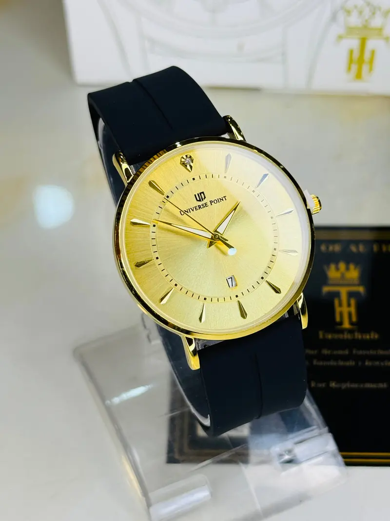 Black All Gold Slim Balloon Universe Point Watch 1