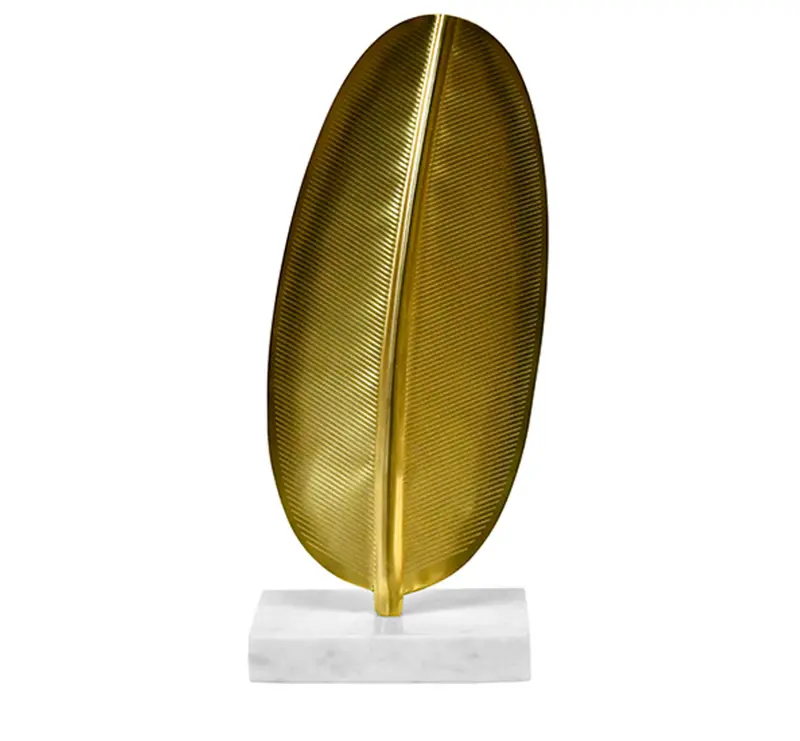 Blade Brass Leaf Sculpture 1