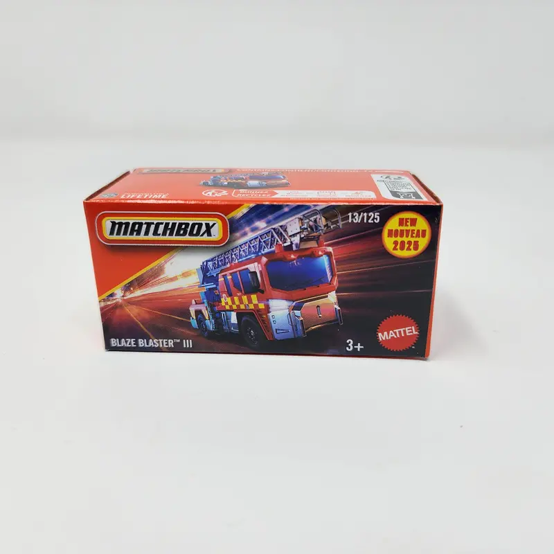Blaze Blaster Iii #13 * Fire Engine Red * 2025 Matchbox Power Grabs Case F 1
