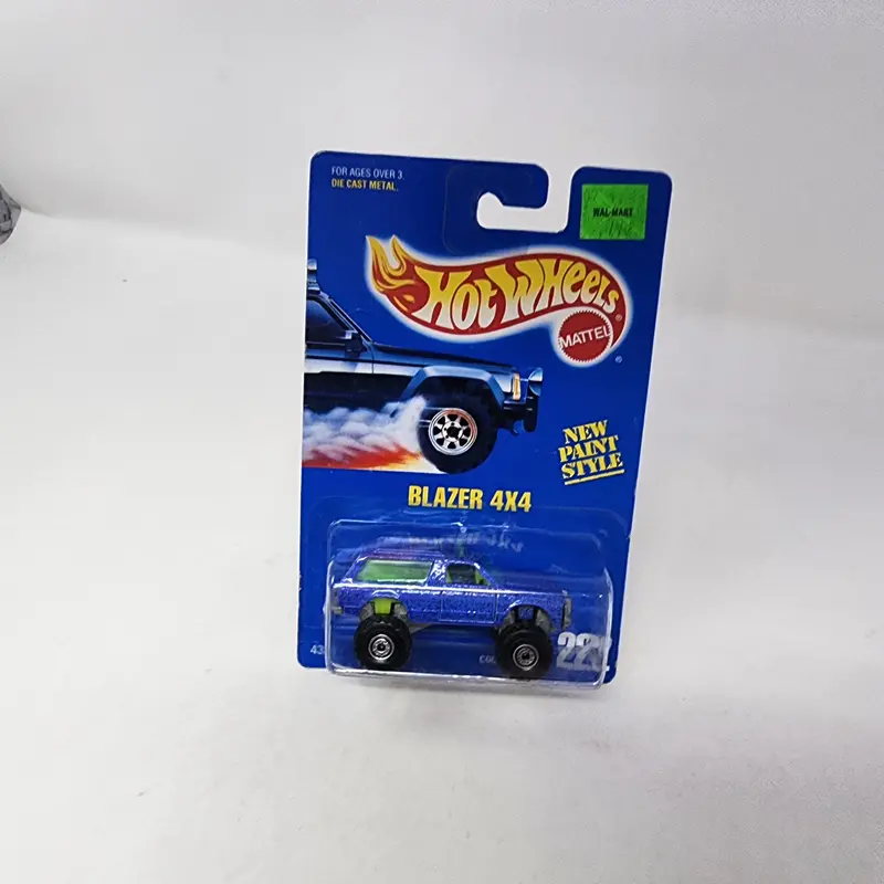 Blazer 4X4 #222 * Blue * Hot Wheels Blue Card 1