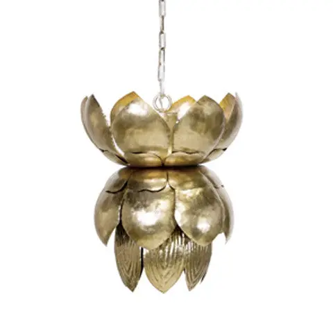 Blossom Pendant Light - Silver Or Gold Leaf 2