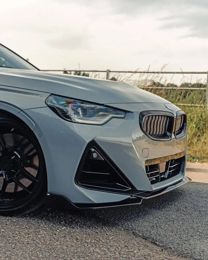Bmw 2 Series & M240i G42 Gloss Black Front Splitter (2021+) 2