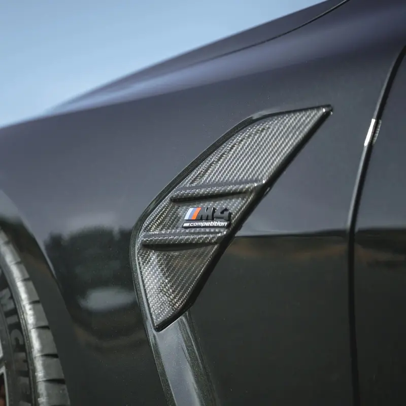 Bmw G80 G81 M3 & G82 G83 M4 Pre-Preg Carbon Fibre Side Fender Badge Covers By Tre (2021+) 2