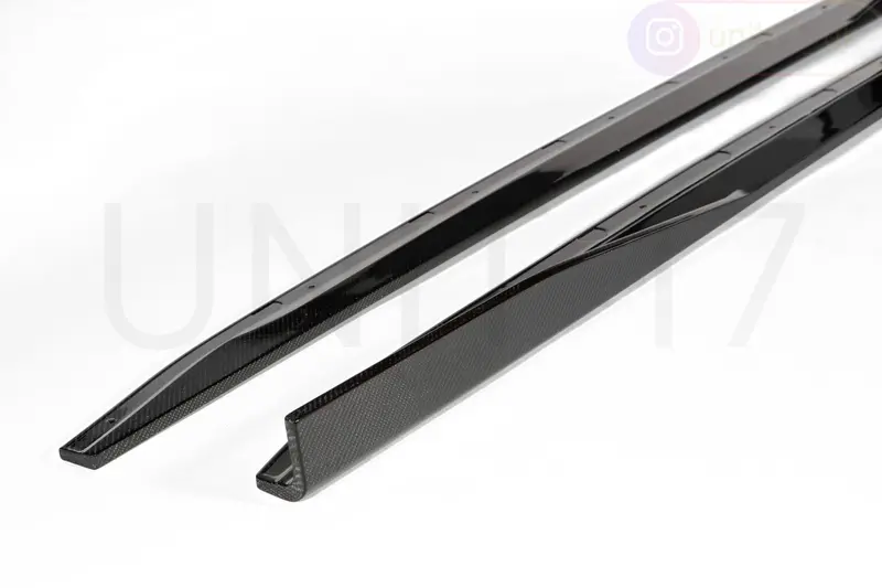 Bmw G80 G82 G83 M3 M4 2021-Present Carbon Fibre Side Skirt Extensions W/Small Winglet (Unitexclusives) 2
