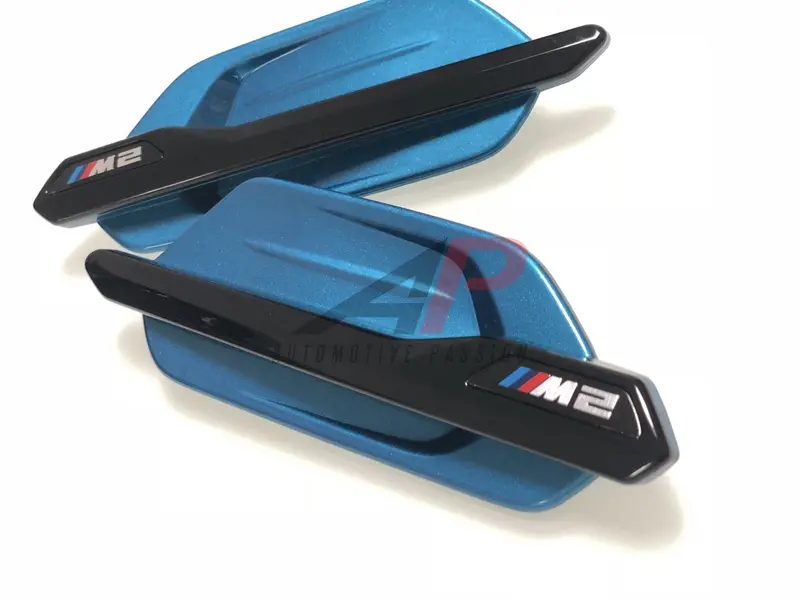 Bmw M2 F87 M Performance Side Grilles Long Beach Blue 1