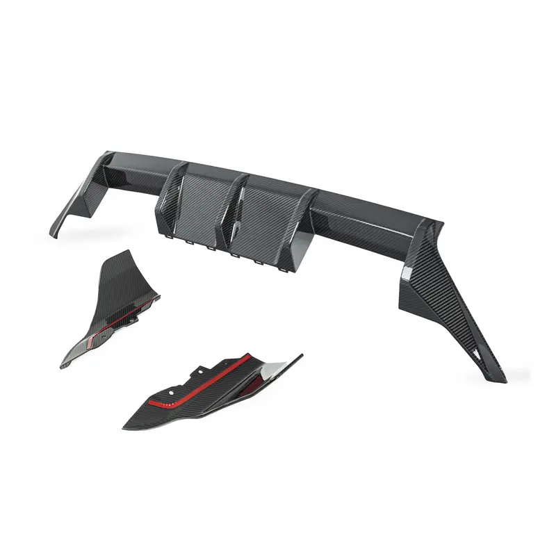 Bmw M2 G87 Pre-Preg Carbon Fibre 3-Piece Rear Diffuser Set By Tre (2023+) 1