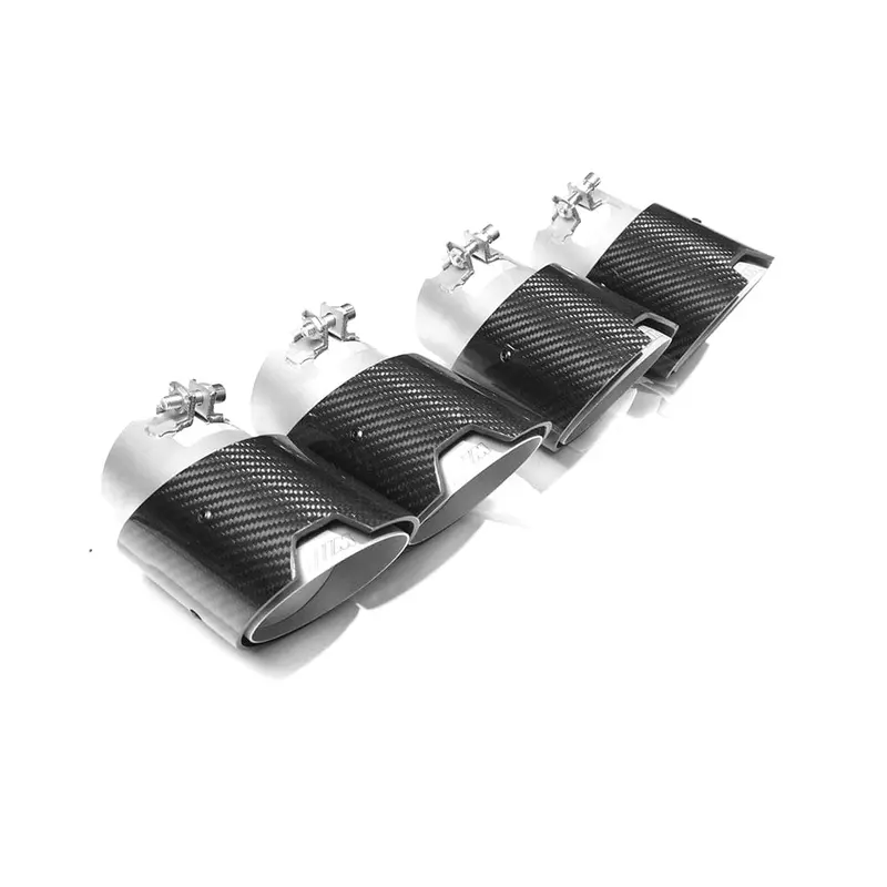 Bmw M2, M3, M4 G87/G80/G81/G82/G83 Carbon Exhaust Tips - Stainless (Set Of 4) 1