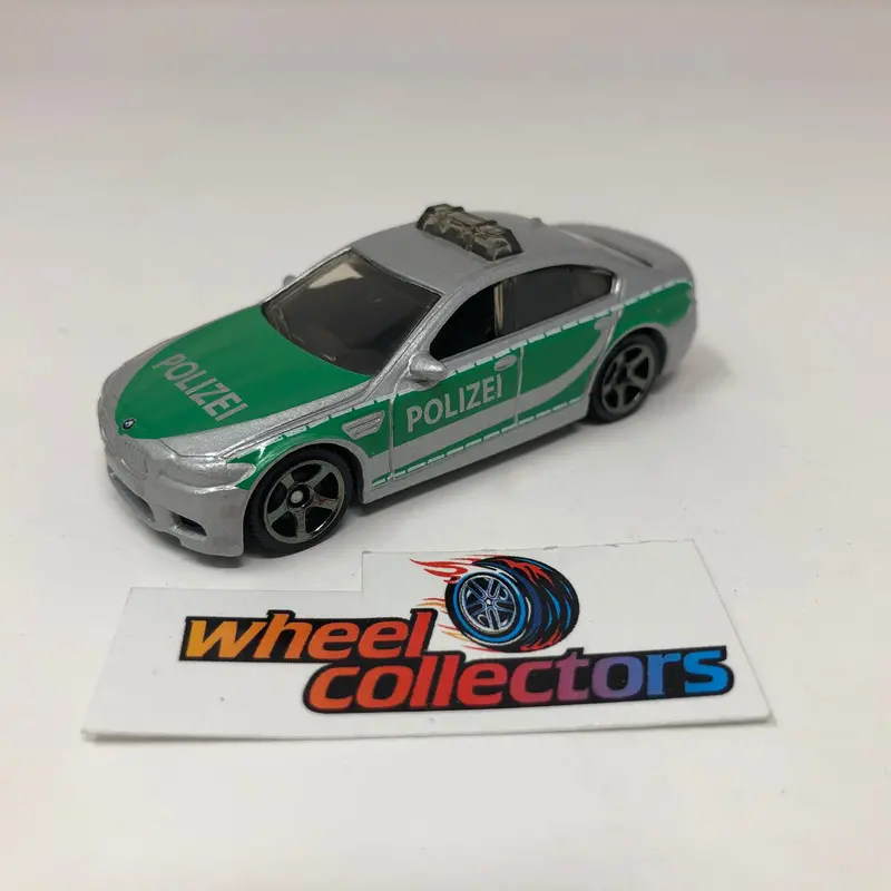 Bmw M5 Police * Gray/Green * Matchbox Loose 1:64 Scale 1