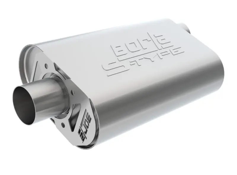 Borla 11-15 Chevy Camaro Stainless Steel Oval S-Type 2.5In Inlet/Outlet Crate Exhaust Muffler 1