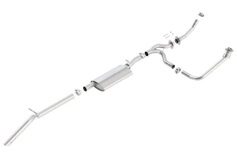 Borla 12-15 Jeep Wrangler 3.6L V6 Auto/Manual Trans Turndown Tip Dual Left Rear Exit Exhaust 1